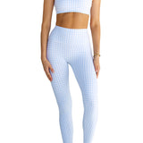Astoria LUXE BALANCE Full Length Legging - Blue Gingham