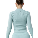 Astoria CONTOUR Ribbed Seamless Zip Up - Seafoam
