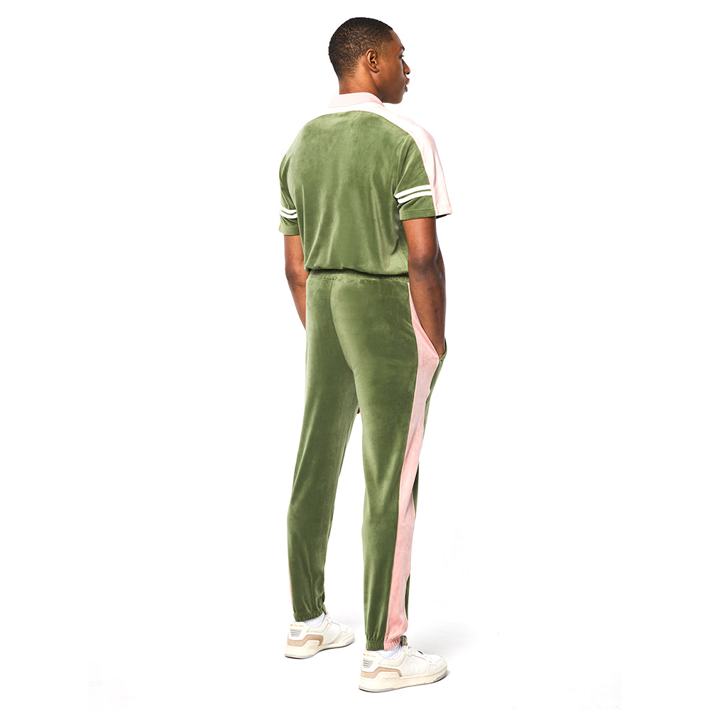 Sergio Tacchini Cielo Velour Track Pant - Bronze Green