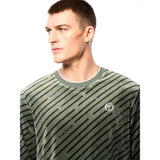 Sergio Tacchini Obliquo Velour Crewneck | Verde Agave