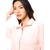 Sergio Tacchini Piera Velour Track Jacket - Evening Sand