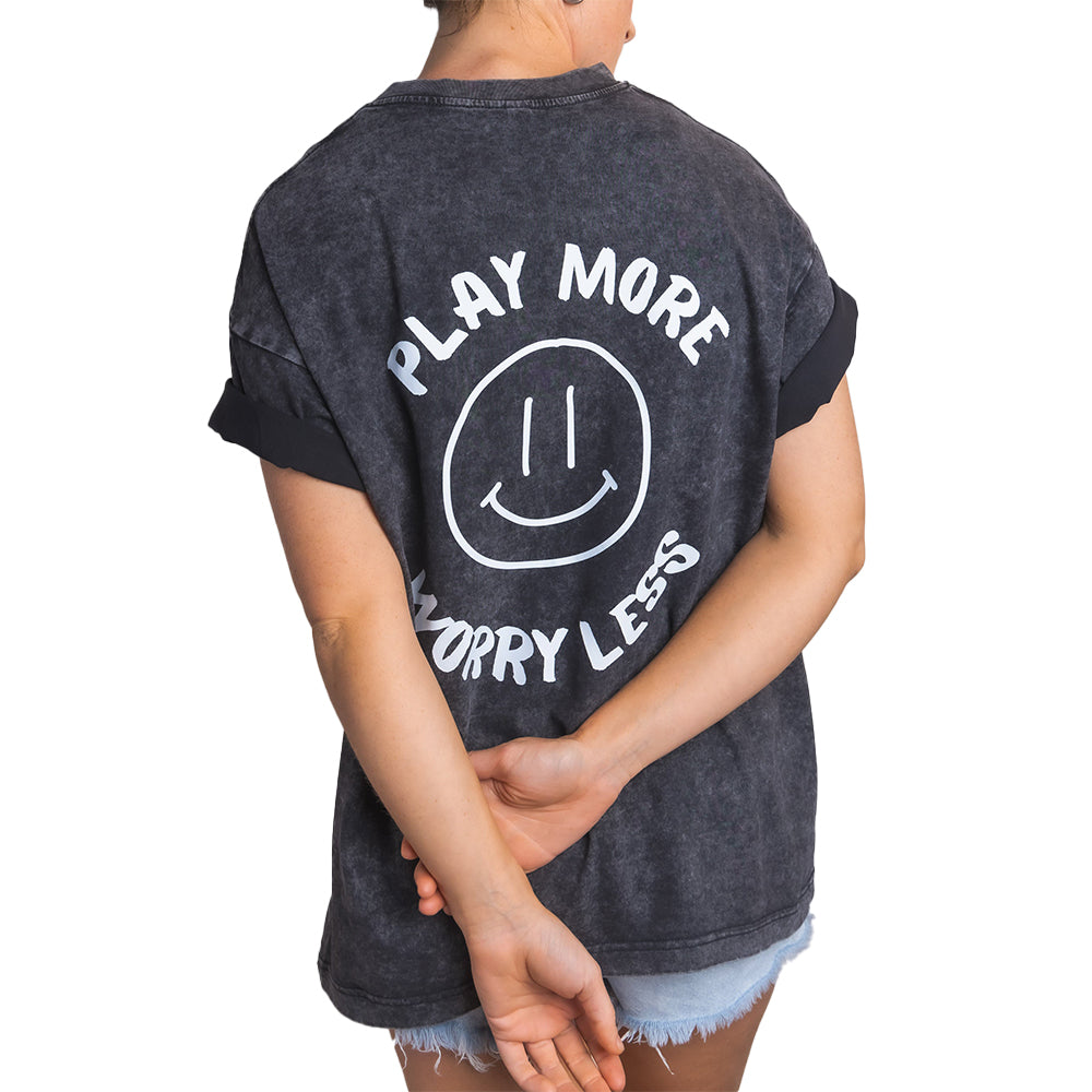 Urban Court - Black Oversized Urban Washed Tee