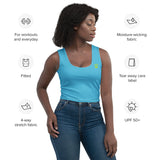 CROWN PICKLEBALL - Women's Corona Crop-top (Sky)