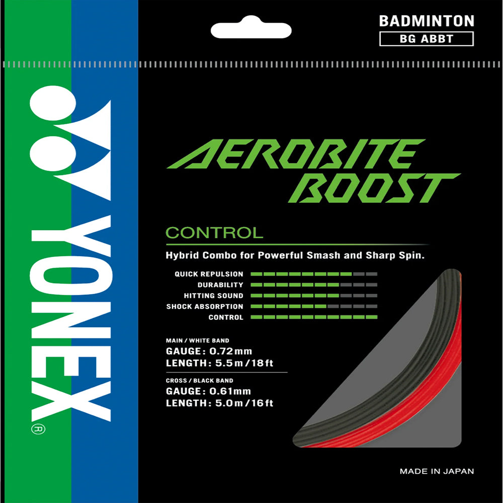 Yonex Badminton String Aerobite Boost - 10m Set & 200m Reel