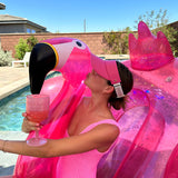 Fenix Sportier The Leather Visor - Flamingo Pink & Gold