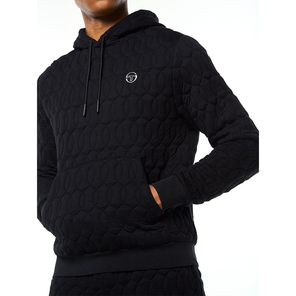 Sergio Tacchini Aversa Quilted Hoodie - Black Beauty