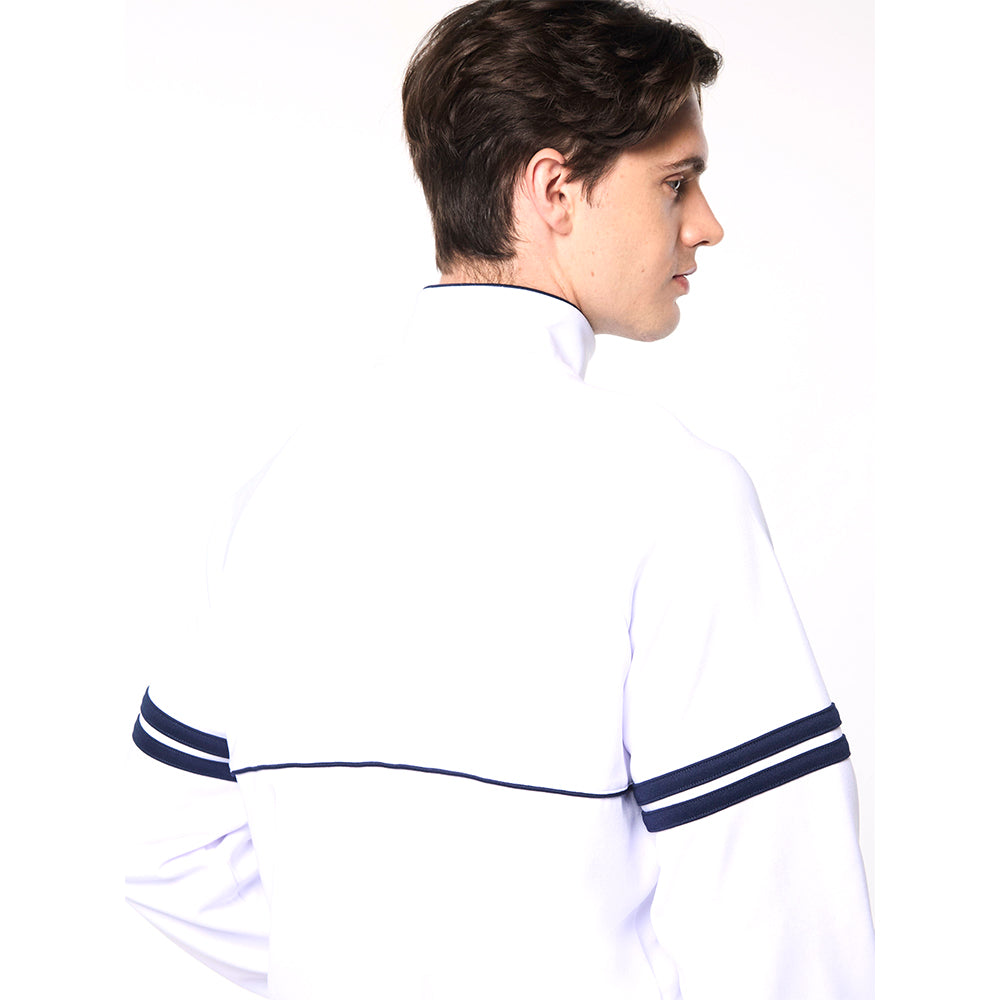 Sergio Tacchini Orion Davis Track Jacket - White/ Maritime Blue