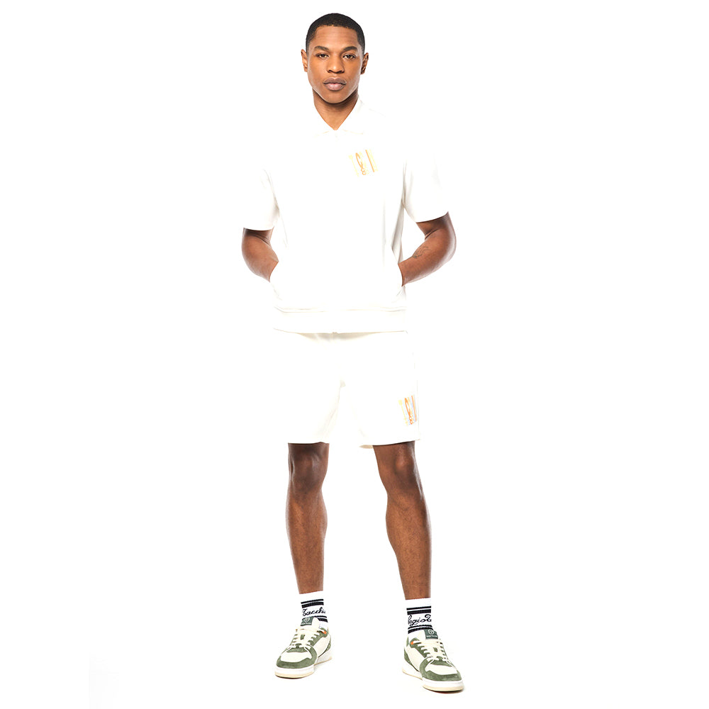 Sergio Tacchini Urso Short Sleeve Track Jacket - Gardenia