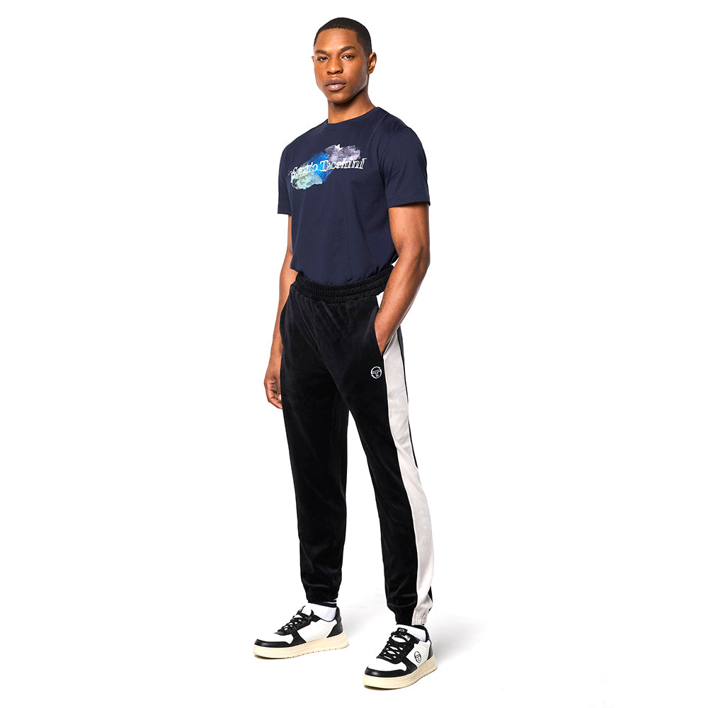 Sergio Tacchini Cielo Velour Track Pant - Black Beauty