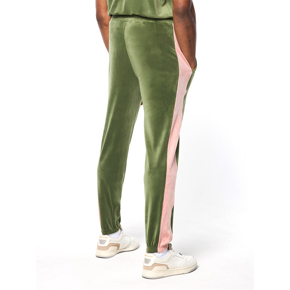 Sergio Tacchini Cielo Velour Track Pant - Bronze Green