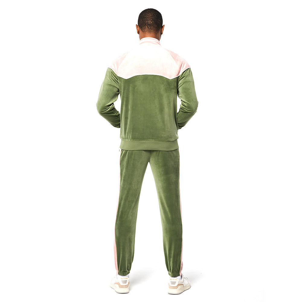 Sergio Tacchini Cielo Velour Track Jacket - Bronze Green