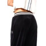 Sergio Tacchini Adele Velour Track Pant - Black Beauty