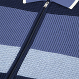 Sergio Tacchini Enzo Striped Track Jacket - Faded Denim