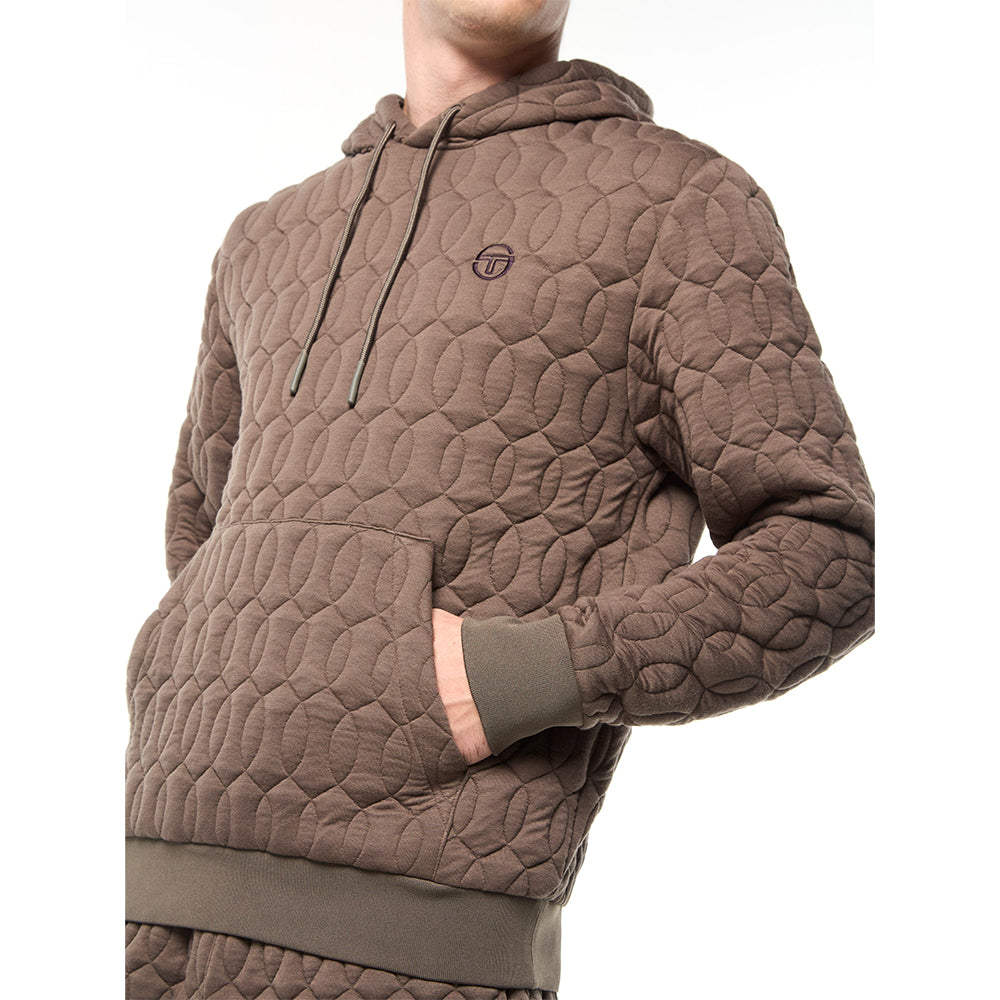 Sergio Tacchini Aversa Quilted Hoodie - Morel