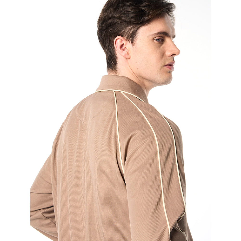 Sergio Tacchini Ettore Track Jacket - Taupe Grey