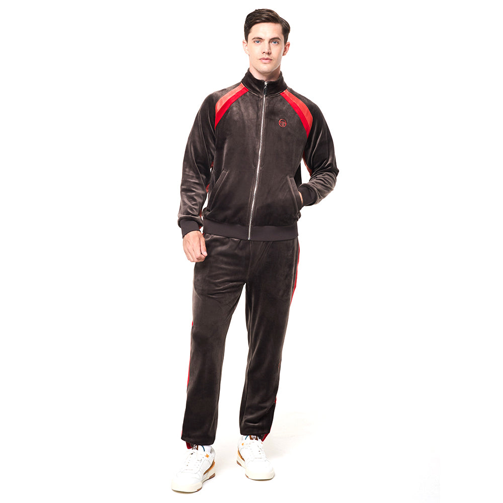 Sergio Tacchini Banda Velour Track Jacket - Mulch