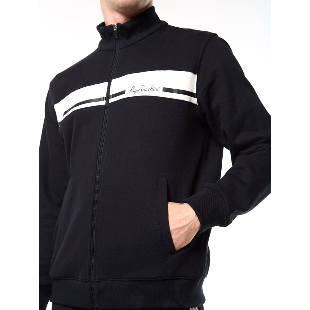Sergio Tacchini Cursivo Track Jacket - Black Beauty