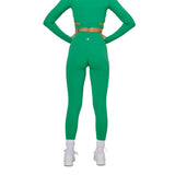 Astoria BALANCE Crossover Sleeve Crop - Palm Green