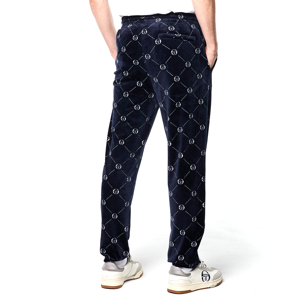 Sergio Tacchini Cosimo Velour Track Pant - Maritime Blue