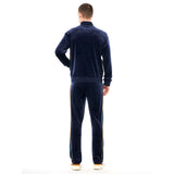 Chaqueta de chándal Sergio Tacchini Forato Velour | Azul marítimo