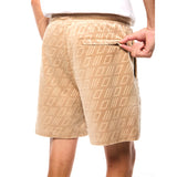Sergio Tacchini Bandiera Debossed Velour Short | Humus