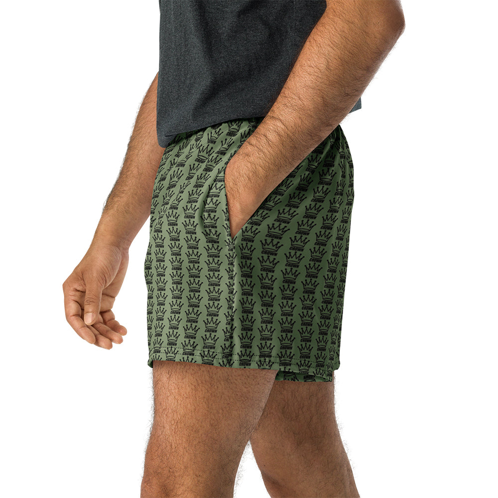 CROWN PICKLEBALL - Logo Pattern Short (Olive)