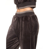 Sergio Tacchini Leta Velour Pant - Mulch