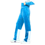 Sergio Tacchini Lina Velour Track Pant - Baby Blue