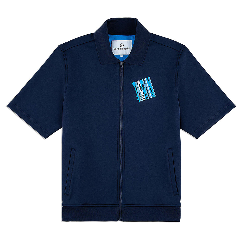 Sergio Tacchini Urso Short Sleeve Track Jacket - Maritime Blue