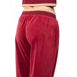 Sergio Tacchini Leta Velour Pant - Rhubarb