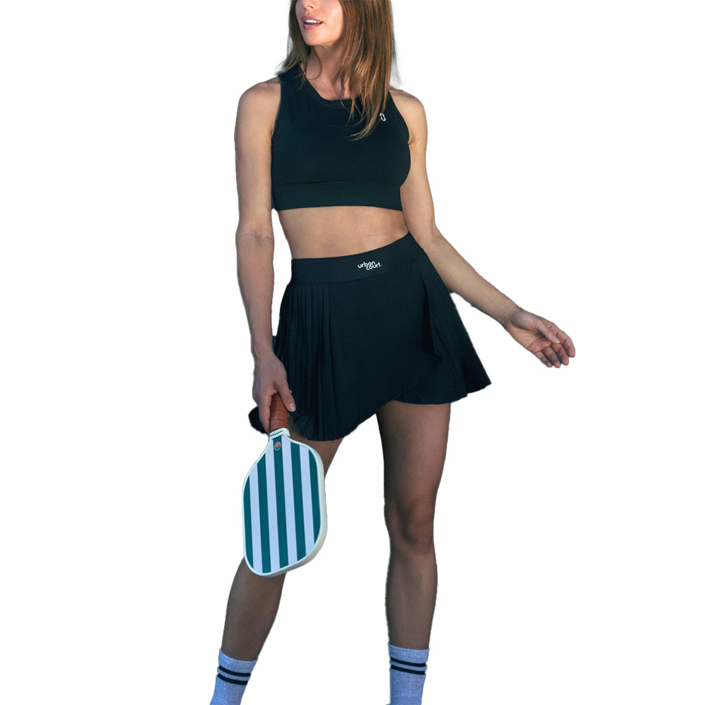 Urban Court - Black Minni Pleats Performance Skirt
