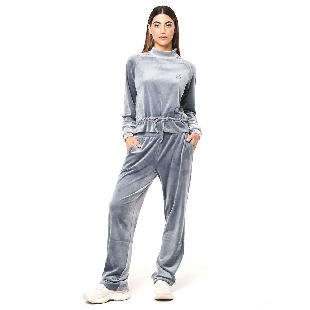 Sergio Tacchini Lina Velour Track Pant - Quiet Shade