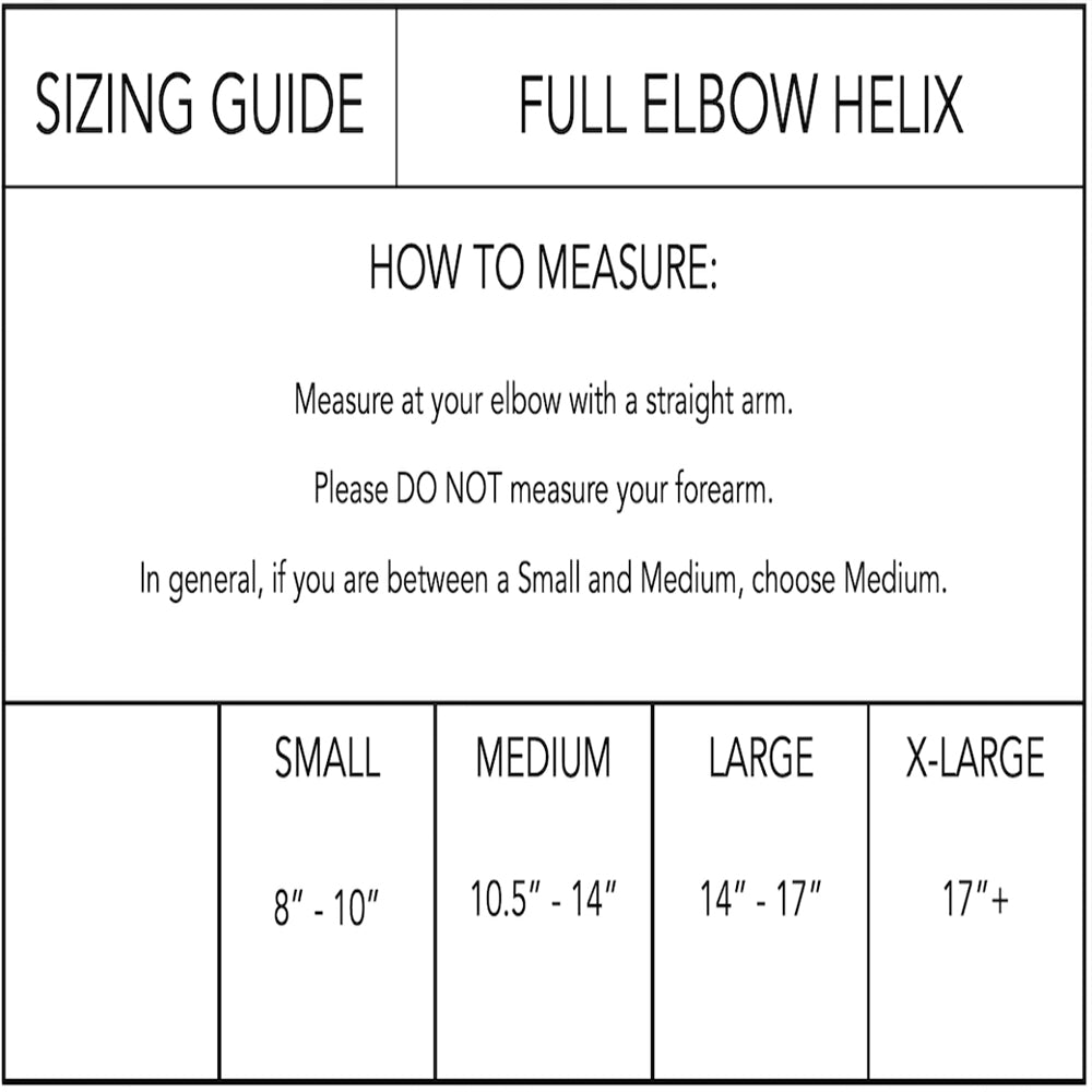 Body Helix Full Elbow Compression Sleeve