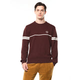 Sergio Tacchini Orion Knit Sweater - Bitter Chocolate/ Gardenia
