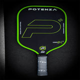 Pala de Pickleball Potenza Pickleball P+ PowerSpin Carbon COREx3 | Verde Neón | Cara Alargada