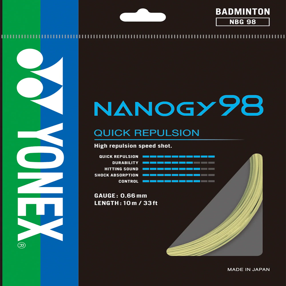 Yonex Badminton String Nanogy 98 - 10m Set & 200m Reel