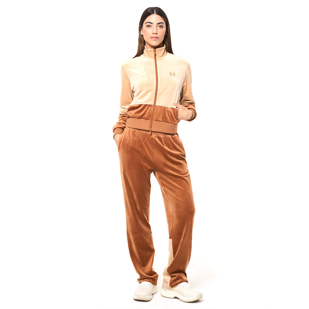 Sergio Tacchini Lina Velour Track Jacket - Candied Ginger