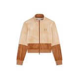 Sergio Tacchini Lina Velour Track Jacket - Candied Ginger