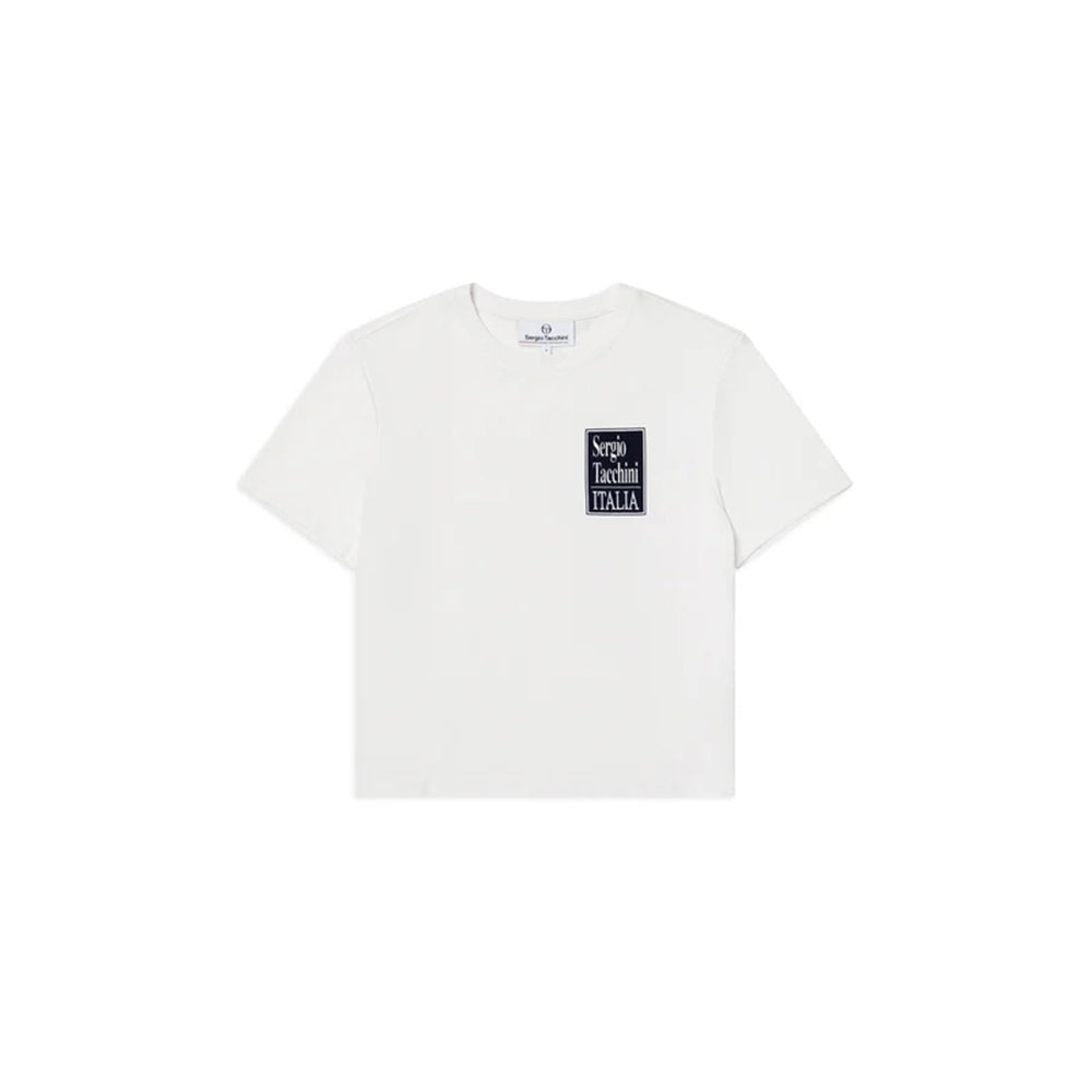 Camiseta Sergio Tacchini Italia para mujer | Blanco Brillante