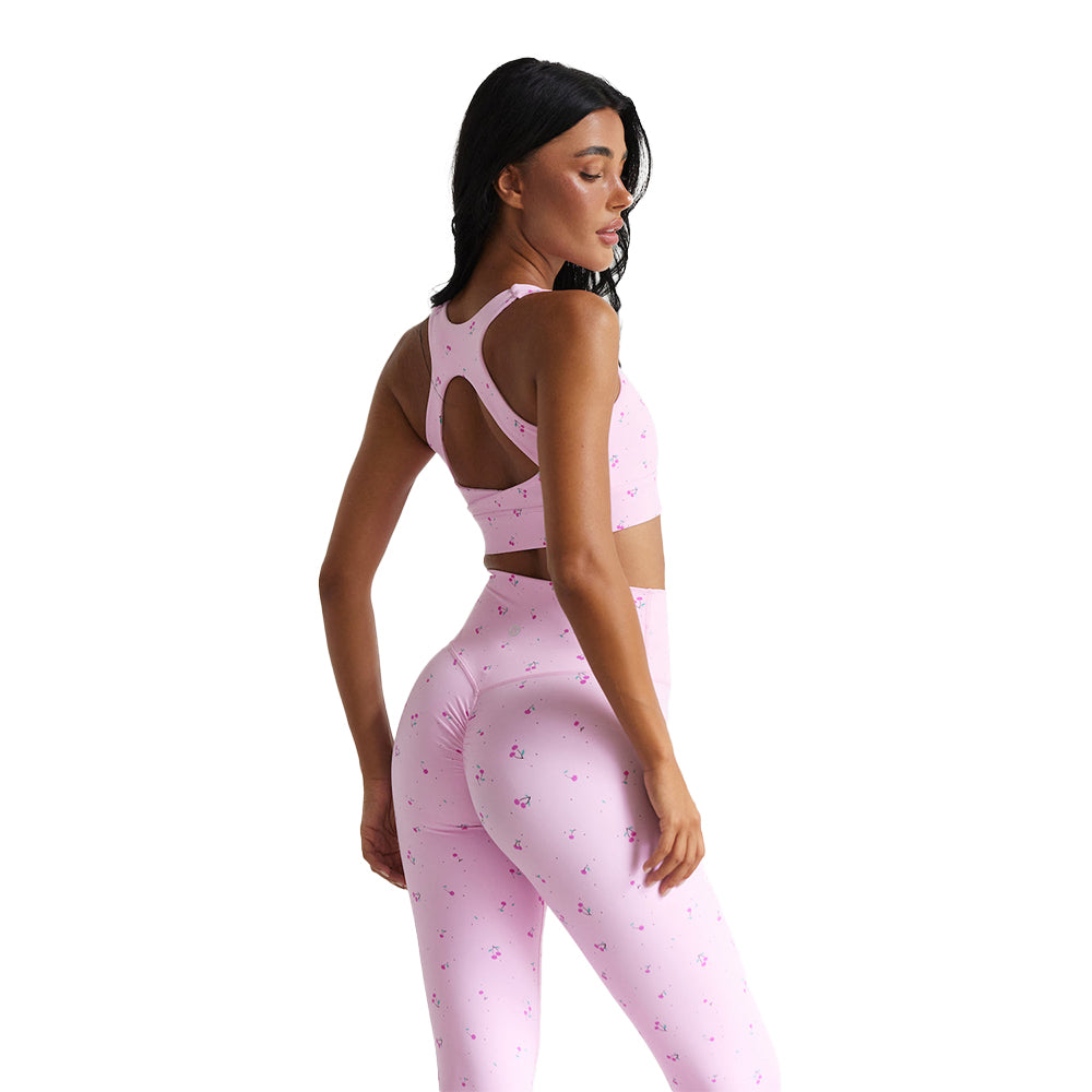Astoria LUXE BLOSSOM Full Length Legging - Cherry
