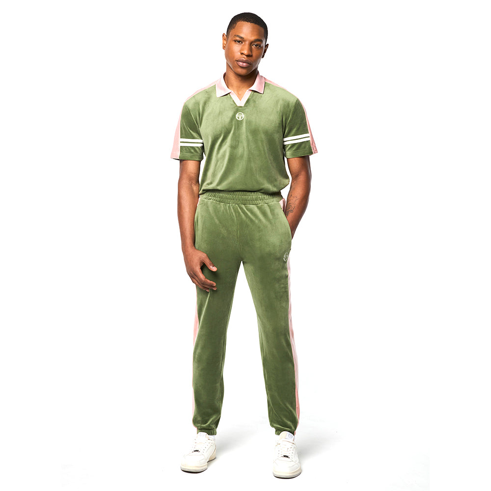 Sergio Tacchini Cielo Velour Track Pant - Bronze Green