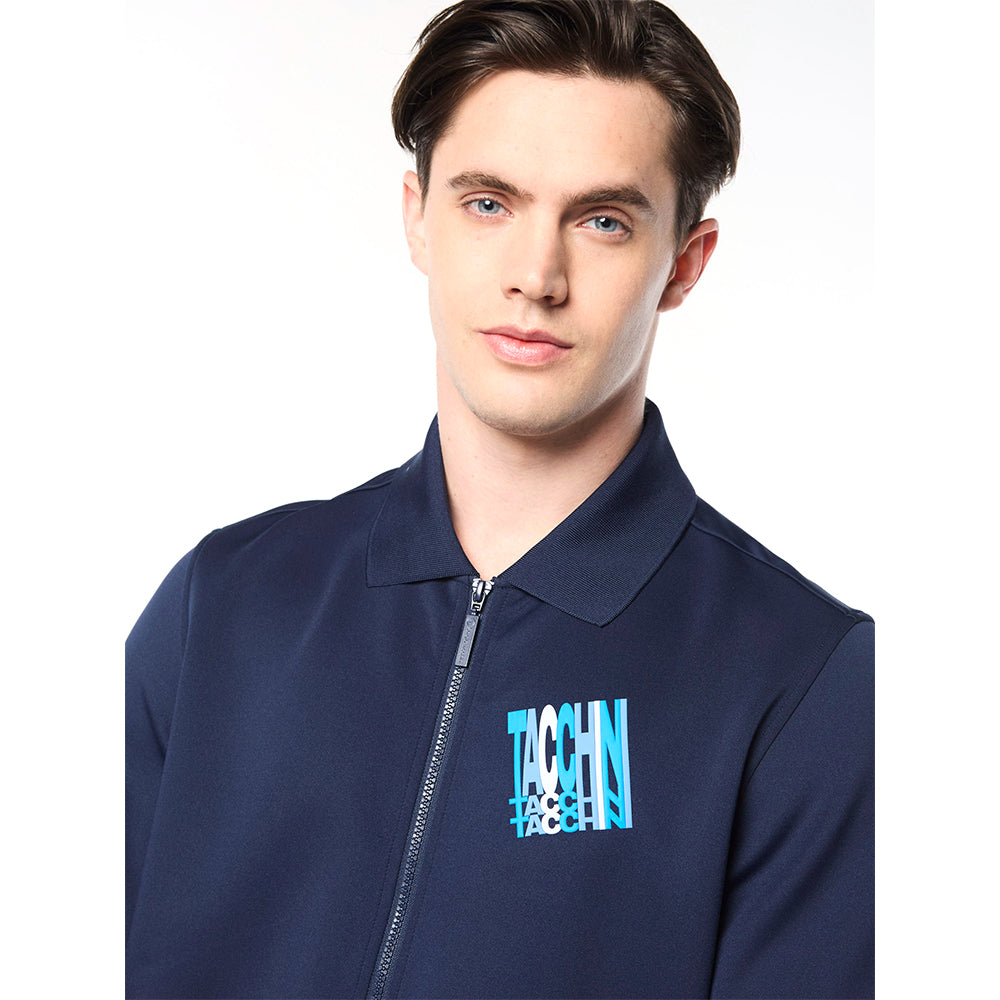 Sergio Tacchini Urso Short Sleeve Track Jacket - Maritime Blue