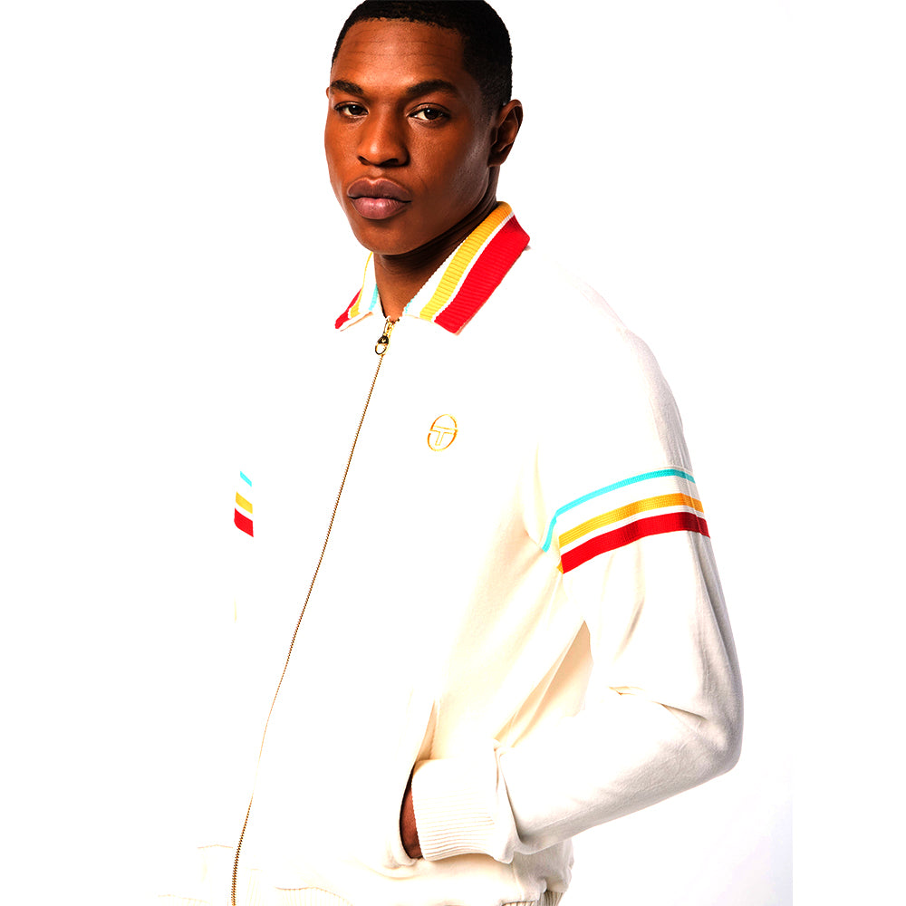 Sergio Tacchini Slice Track Jacket - Gardenia/ Gold