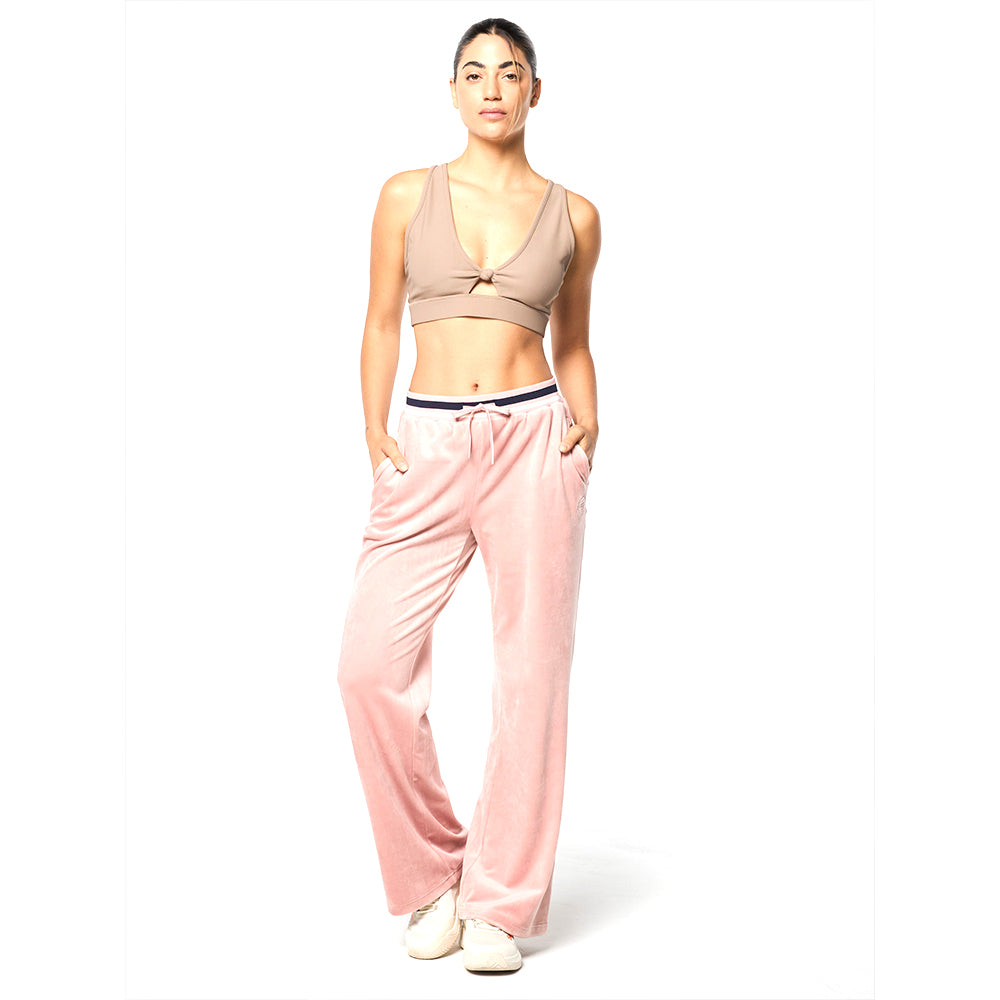 Sergio Tacchini Adele Velour Track Pant - Pale Mauve