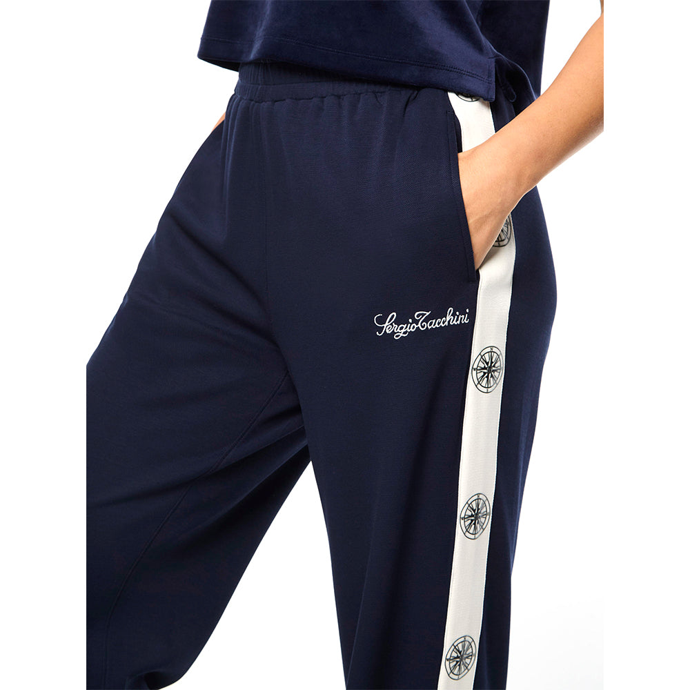 Sergio Tacchini Women's Bussola Track Pant - Maritime Blue