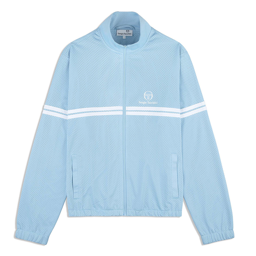 Sergio Tacchini Arturo Mesh Track Jacket - Dutch Canal/ White