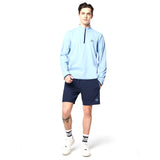 Sergio Tacchini Elio 1/4 Zip Pullover - Faded Denim