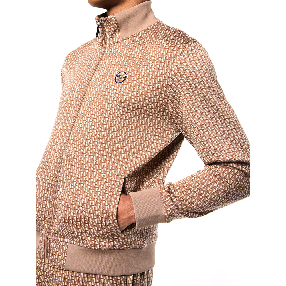 Sergio Tacchini Paolo Knit Track Jacket - Taupe Grey