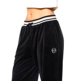 Sergio Tacchini Adele Velour Track Pant - Black Beauty