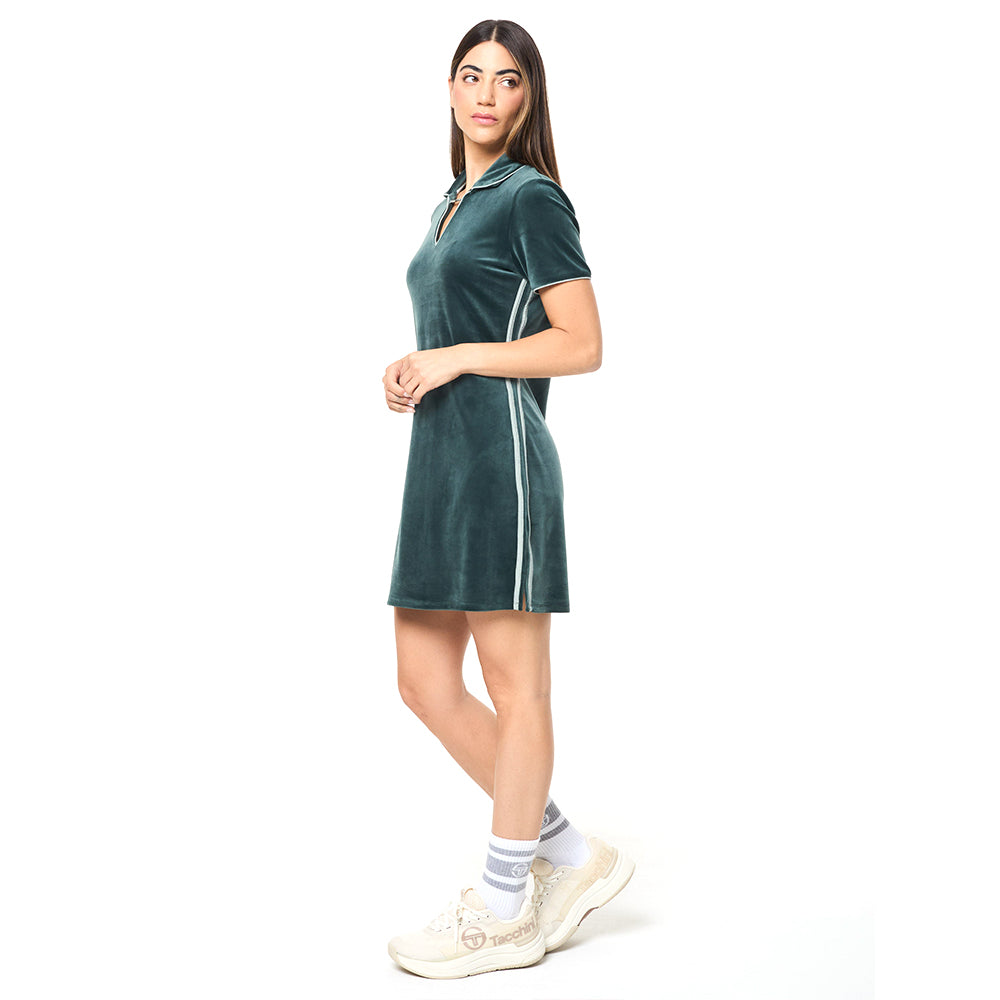 Sergio Tacchini Lina Velour Dress - Green Gables